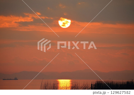 荒尾市 海岸 夕暮れ、 荒尾市 海岸 夕暮れ、 129627582