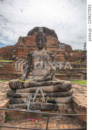 アユタヤの遺跡 タイ王国 129627893