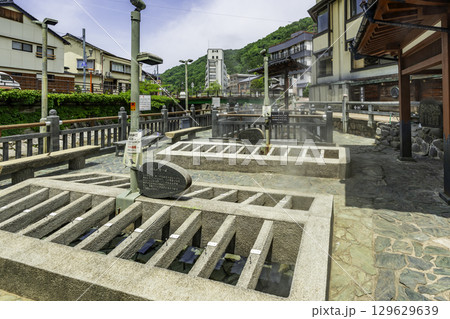 湯村温泉　荒湯　湯壺　兵庫県新温泉町 129629639