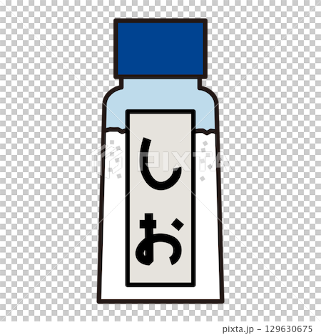 シンプルな食卓塩のイラスト 129630675