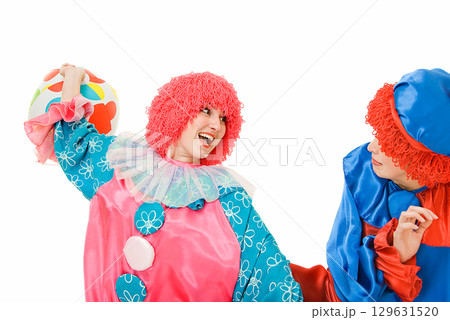 playing clowns 129631520