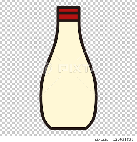 シンプルなマヨネーズのイラスト 129631839
