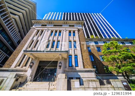 日本の東京都市景観 九段会館テラスなどを望む=8月15日 日本の東京都市景観 九段会館テラスなどを望む=8月15日 129631994