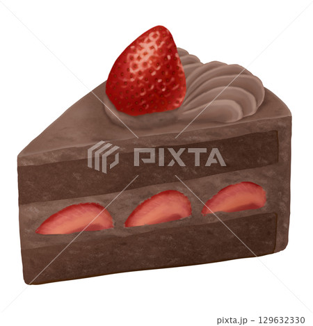 いちごのチョコレートショートケーキ いちごのチョコレートショートケーキ 129632330
