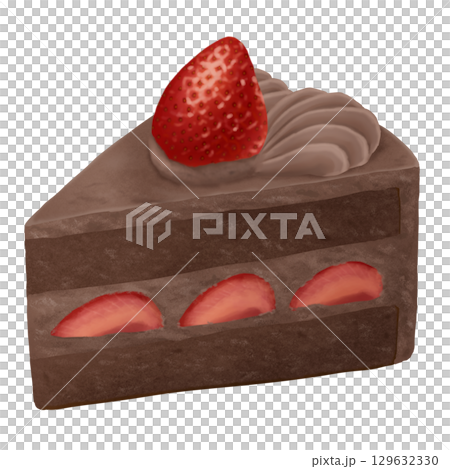 いちごのチョコレートショートケーキ いちごのチョコレートショートケーキ 129632330