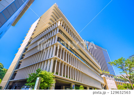 日本の東京都市景観 九段坂病院や九段会館テラスなどを望む=8月15日 日本の東京都市景観 九段坂病院や九段会館テラスなどを望む=8月15日 129632563