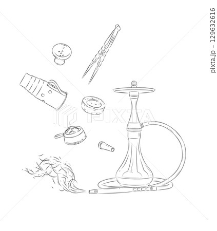 Hookah and accessories set 129632616