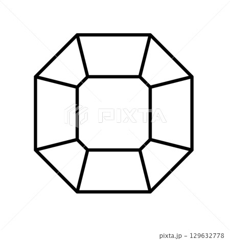 シンプルな宝石のイラスト 129632778