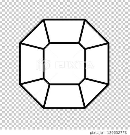 シンプルな宝石のイラスト 129632778