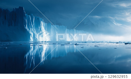 パタゴニアの神秘的な青い氷の世界 パタゴニアの神秘的な青い氷の世界 129632955