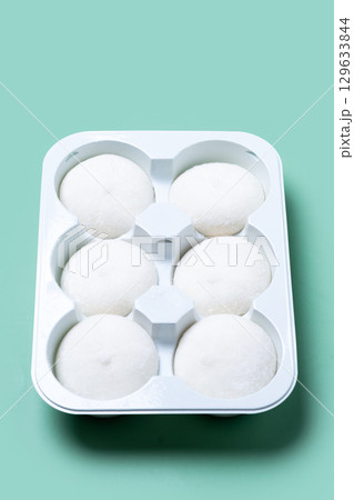 coconut ice cream mochi coconut ice cream mochi 129633844