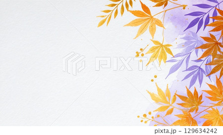 優雅な秋の背景イラスト 129634242