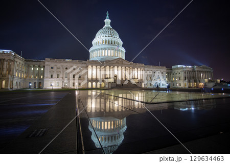 washington dc Capitol hill at night in usa washington dc Capitol hill at night in usa 129634463