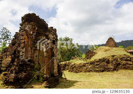 Ancient Temple Ruins In My Son Sanctuary, Vietnam. 129635130