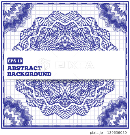 Abstract background with a pattern on a sheet in a cage. Vector illustration. 129636080