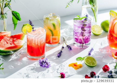 Color Pop Summer Beverages 129639331