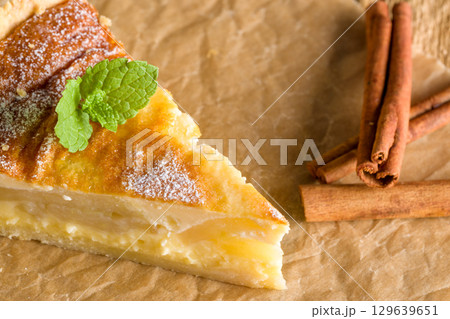 Homemade apple pie Homemade apple pie 129639651