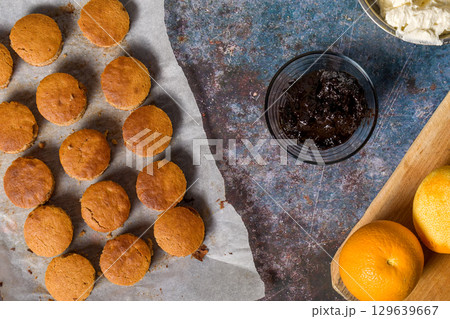 Hungarian homemade pastries Hungarian homemade pastries 129639667