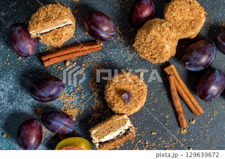 Hungarian homemade pastries Hungarian homemade pastries 129639672