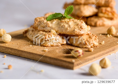 Cookies with hazelnuts Cookies with hazelnuts 129639677