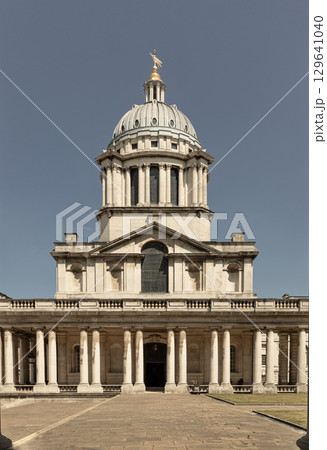 The Chapel of St Peter & St Paul, features an intricate neoclassical design of squares and octagons in a light blue and cream color scheme, earning it the nickname "Wedgwood chapel" The Chapel of St Peter & St Paul, features an intricate neoclassical design of squares and octagons in a light blue and cream color scheme, earning it the nickname "Wedgwood chapel" 129641040