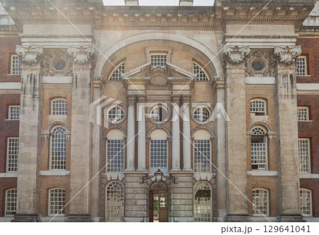 the Old Royal Naval College in Greenwich, London, a masterpiece of English Baroque architecture. the Old Royal Naval College in Greenwich, London, a masterpiece of English Baroque architecture. 129641041