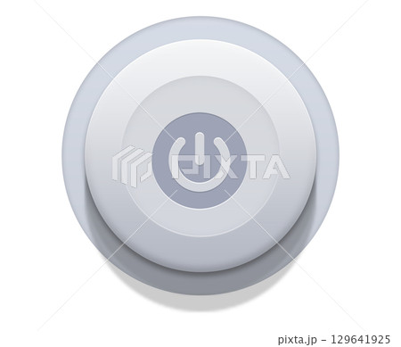 icon power button on isolated white background 129641925