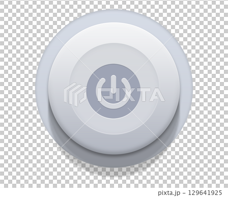 icon power button on isolated white background 129641925