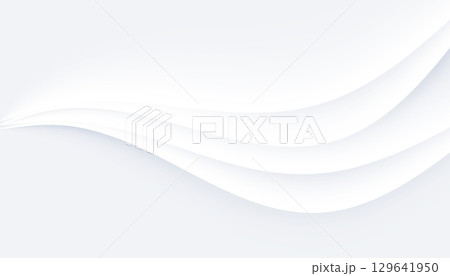soft and smooth neumorphic fluid banner for beautiful backdrop 129641950