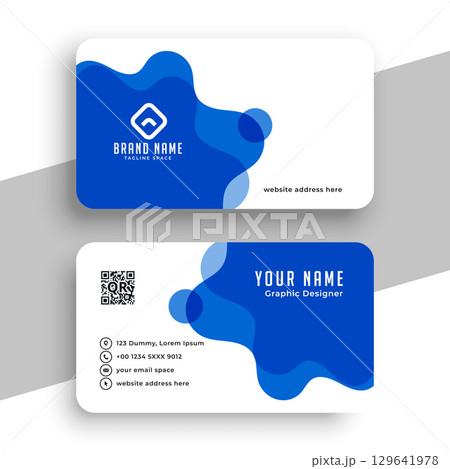 modern professional business card template a company stationery 129641978