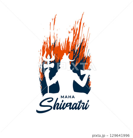 maha shivratri hindu festival of shiv shankar background 129641996