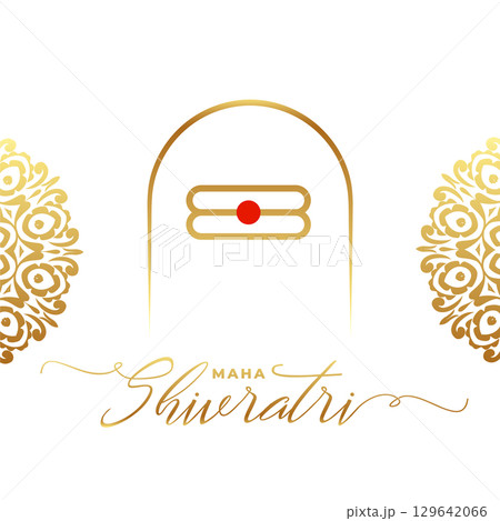 elegant maha shivratri wishes card with golden shiv lingam elegant maha shivratri wishes card with golden shiv lingam 129642066