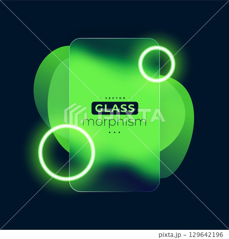 futuristic glass morphism background with glowing gradient design futuristic glass morphism background with glowing gradient design 129642196