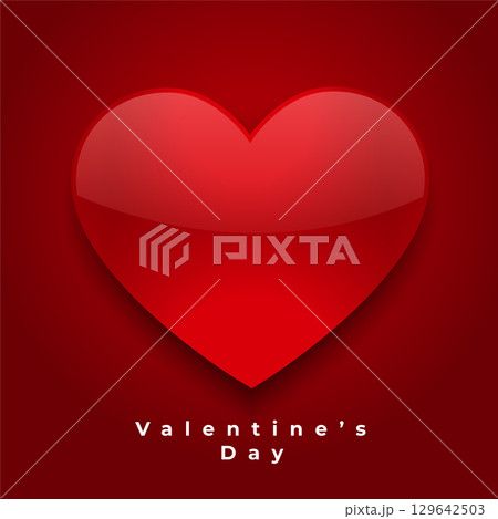 happy valentines day celebration background with lovely heart 129642503