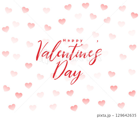 beautiful valentine's day love heart pattern background 129642635