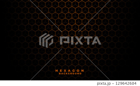 3d style glowing hexagonal pattern background for modern backdrop design 129642684