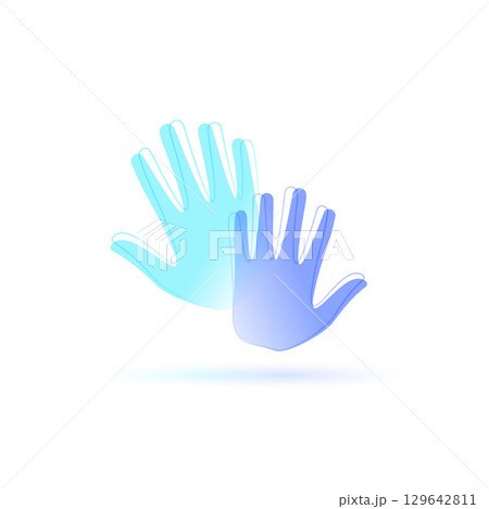 volunteer group helping hand background for health and charity camp 129642811