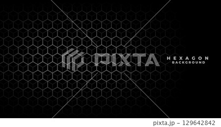 3d style geometric hexagonal structure pattern dark background 129642842