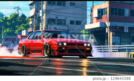 スピード感のあるスポーツカー 129643398