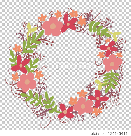 紅色花環 紅色花環 129643411