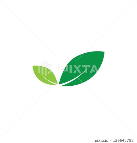 Logos of green Tree leaf ecology nature element vector 129643785