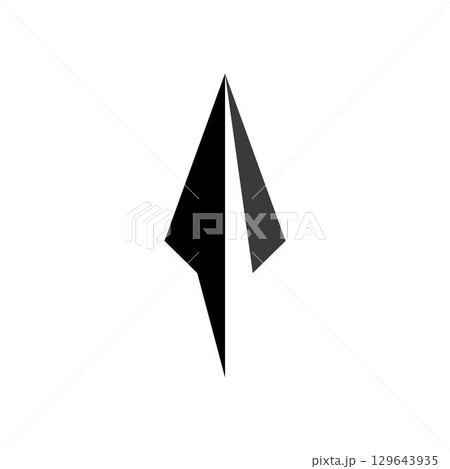 Spear logo vector design template 129643935