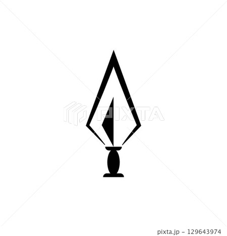 Spear logo vector design template Spear logo vector design template 129643974