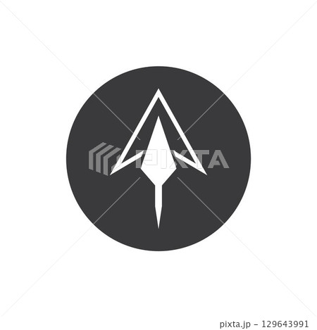 Spear logo vector design template 129643991