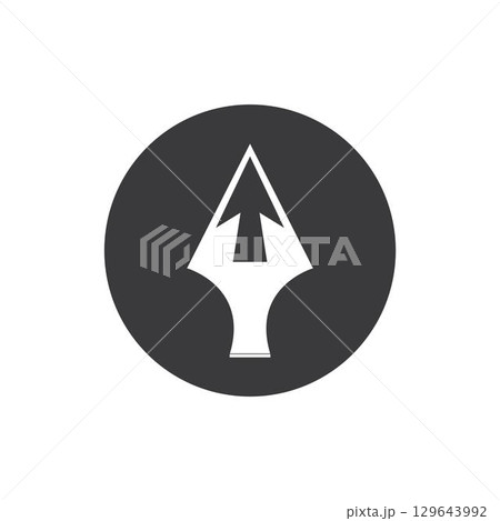 Spear logo vector design template 129643992