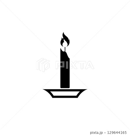 Candle Vectors Illustrations icon background 129644165