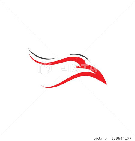 Falcon Eagle Logo Template vector illustration design 129644177