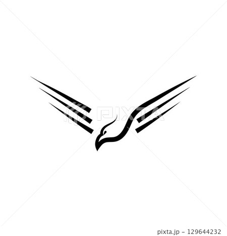 Falcon Eagle Logo Template vector illustration design 129644232