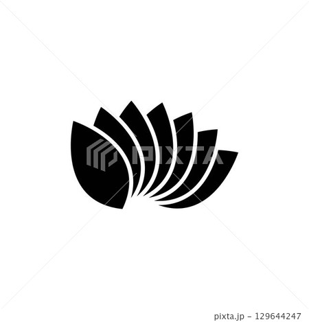 Beauty Vector lotus icon 129644247