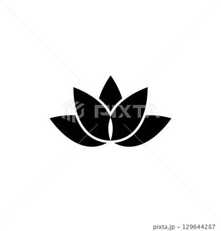 Beauty Vector lotus icon 129644287